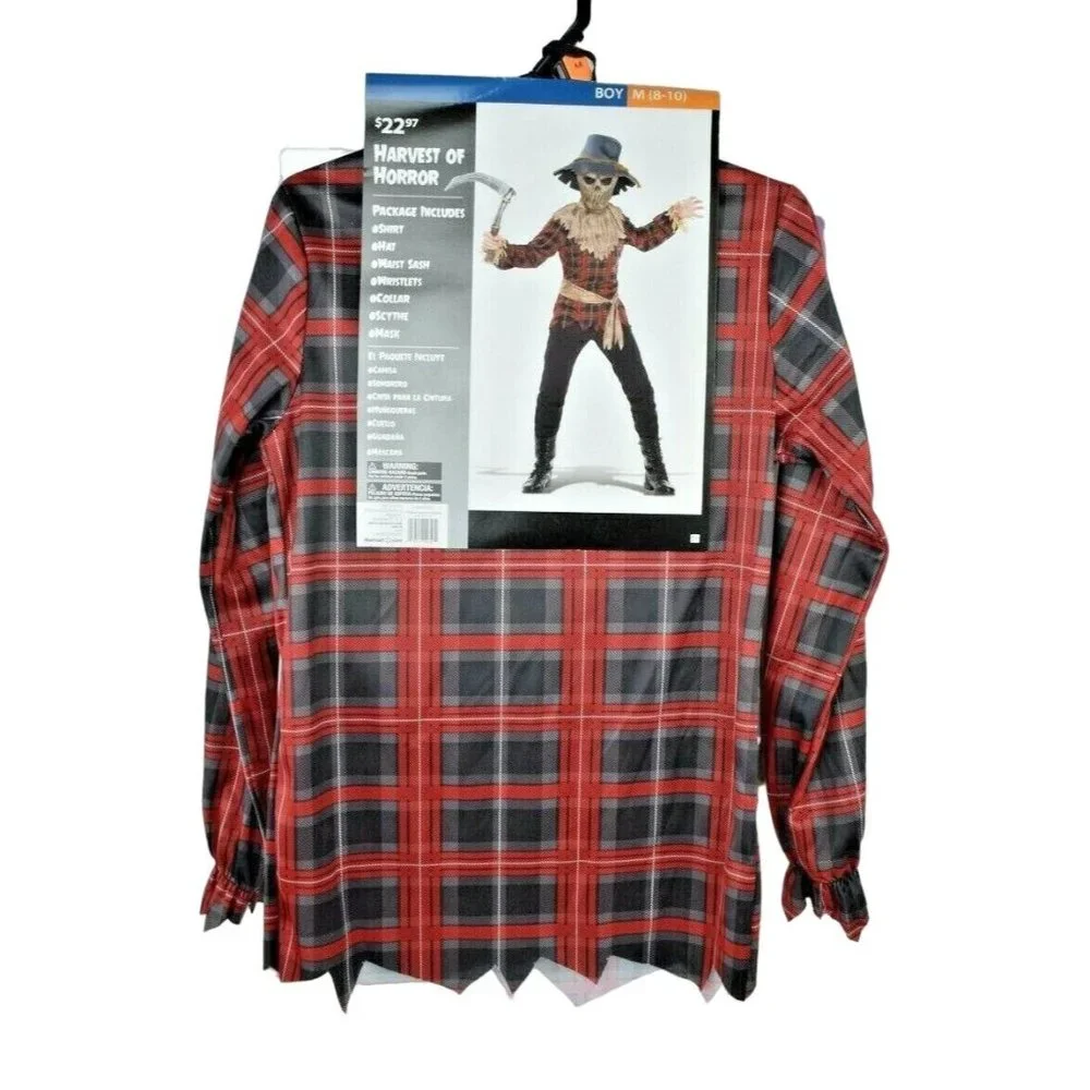 California Harvest of Horror 7 PC Boy's Costume Med (8-10) New (Halloween)